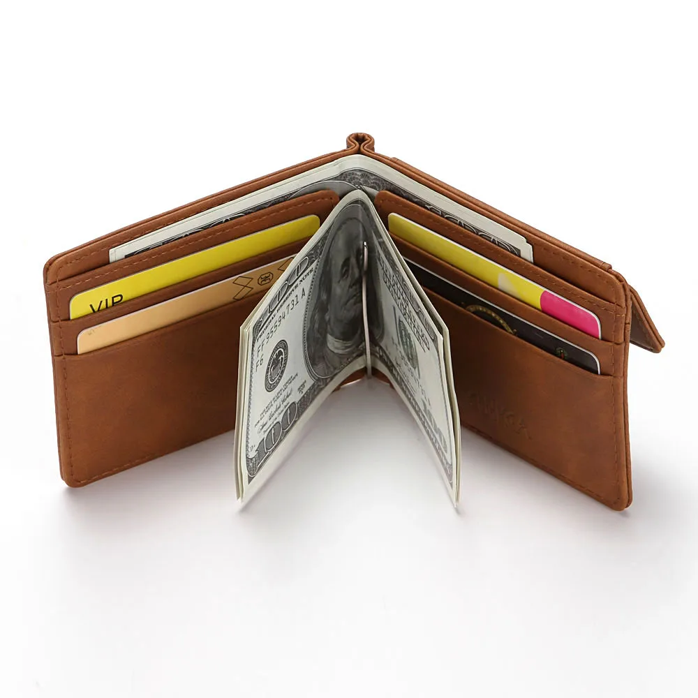 Кошелек CUIKCA унисекс с RFID защитой для мужчин и женщин кожаный бумажник