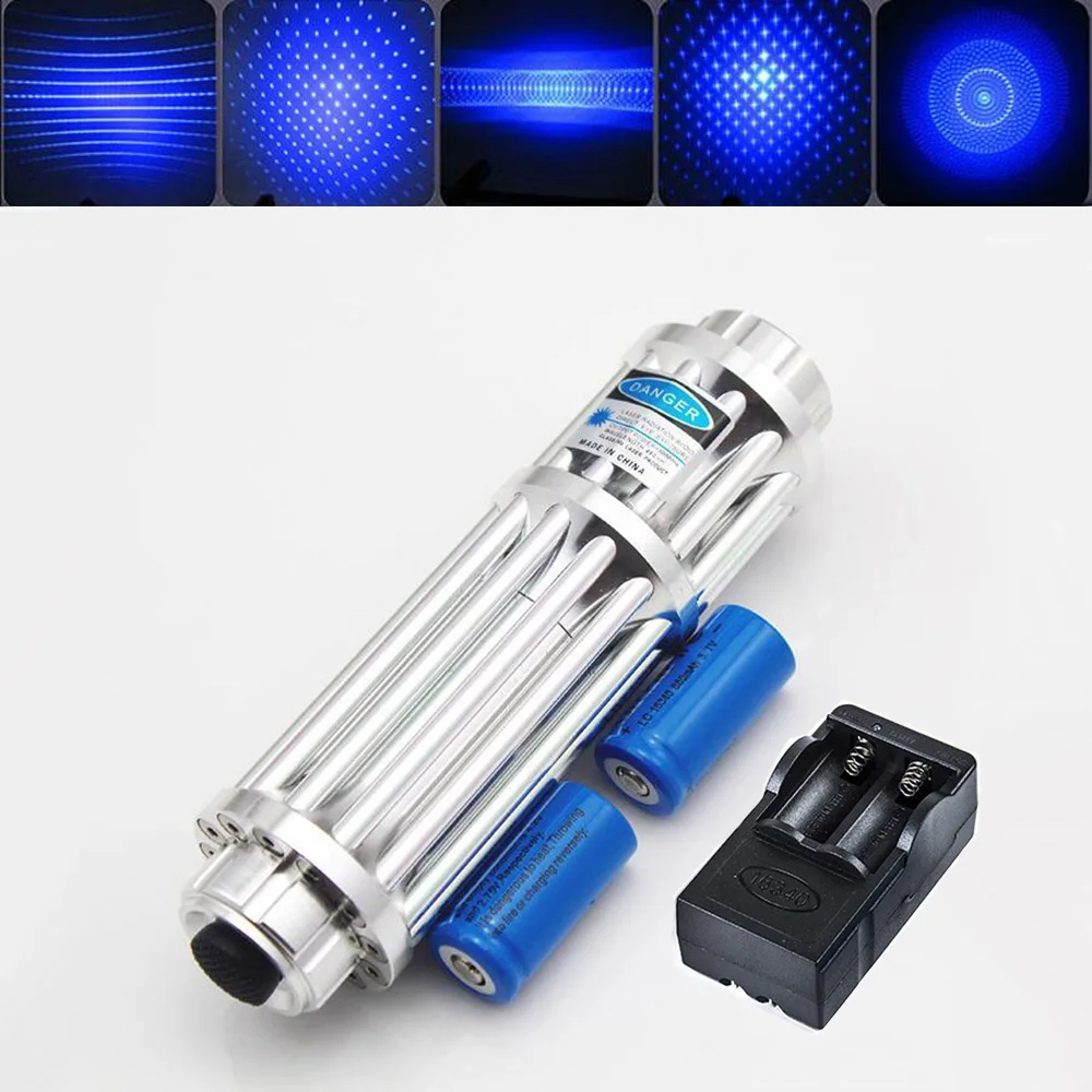 Синяя лазерная указка высокой мощности 450 нм самый мощный яркий лазерный прицел