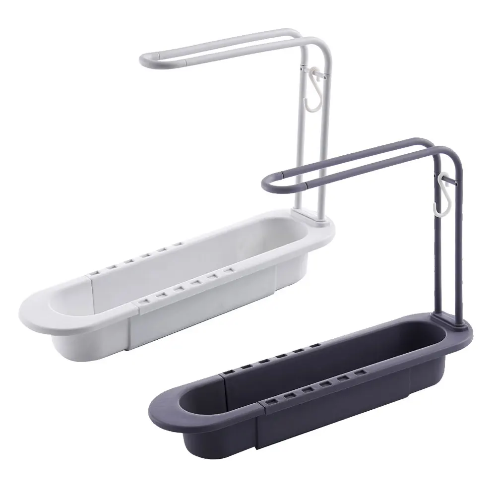 

Telescopic Sink Kitchen Drainer Rack Storage Basket Bag Faucet Holder Sponge Holder Adjustable Bathroom Holder For Home Kitchen