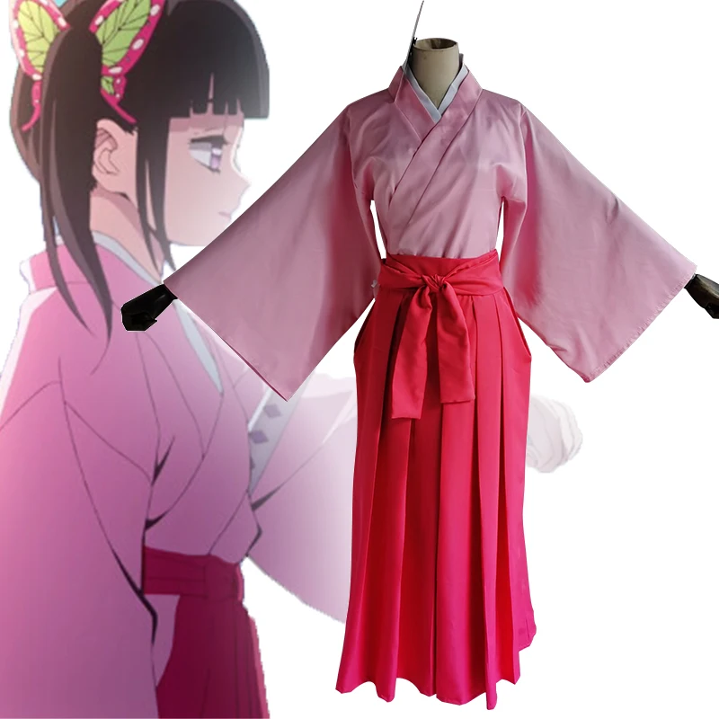 

Anime Comic Demon Slayer Kimetsu No Yaiba Cosplay Costumes Tsuyuri Kanawo Cosplay Costume Kimonos Uniforms Clothes Women Dresses