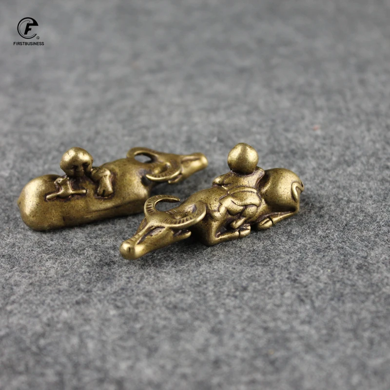 Китайская медная Статуэтка маленького орнамента статуэтка животного ручной