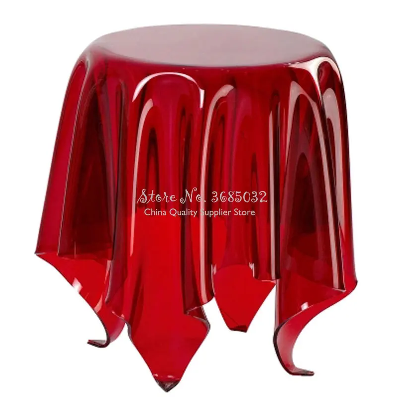 

Floating corner several Nordic acrylic table simple European living room round table creative transparent coffee table