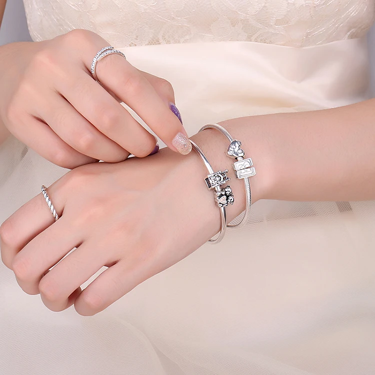 JewelryPalace 925 пробы серебро роялти любовь замок Шарм бусины для матери и дочери Новинка года Лидер продаж красивые подарки