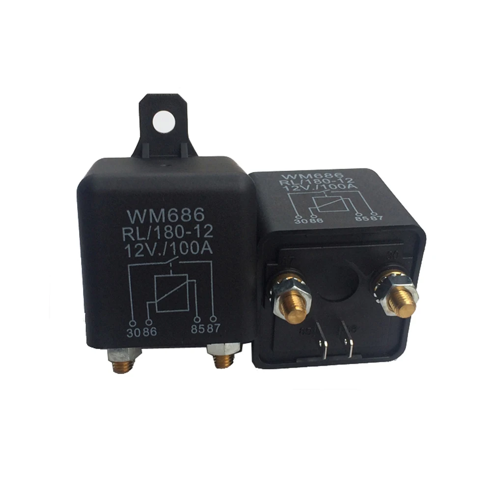 1 шт. Стартовое реле высокого тока 12VDC 100A AMP 2 4 Вт контакта автомобильное включения