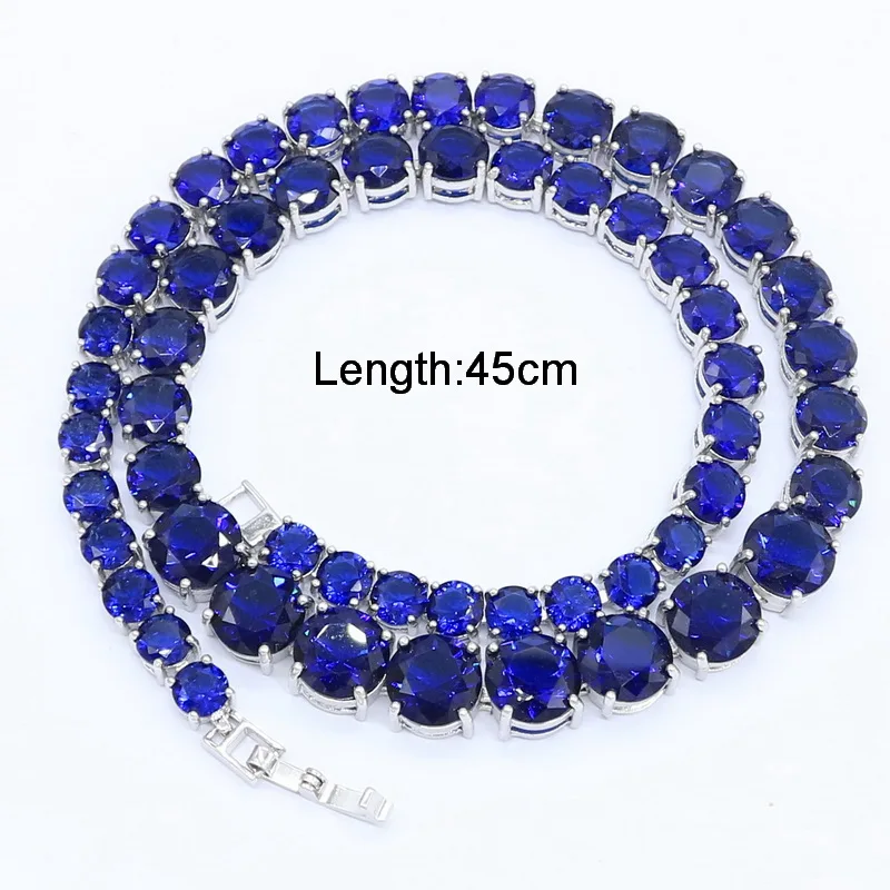 Ожерелье серебряное для женщин колье темно-синее полудрагоценное свадебная