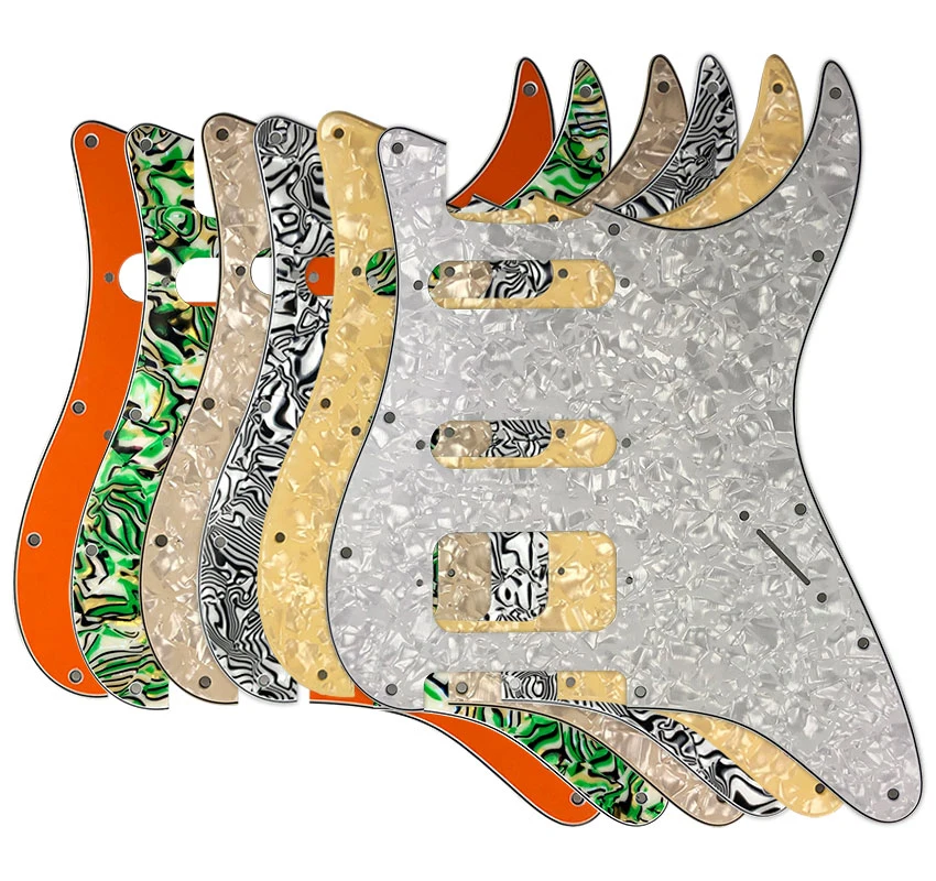 

Xinyue Guitar Accessories 11 Screw Hole Pickguard No Control Hole For Fender Strat USA/Mexican Standard ST HSS Guitar Scr