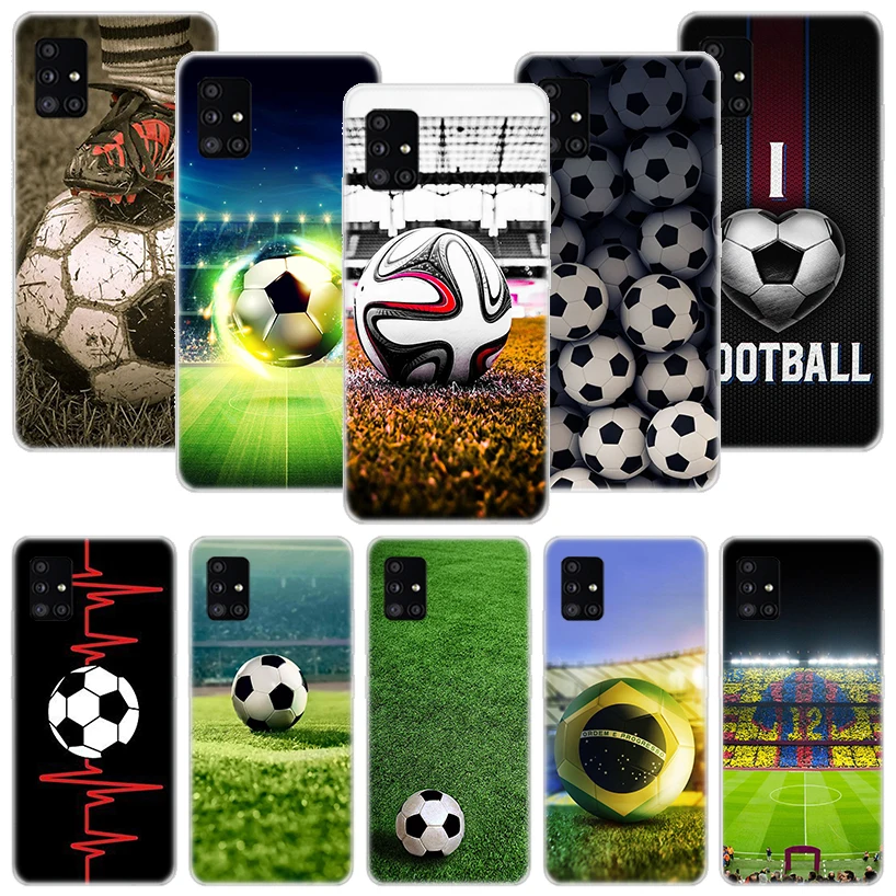 

Football Soccer Ball Design Phone Case For Samsung Galaxy A12 A22 A32 A42 A52 A72 A51 A71 5G A41 A31 A21 A02S M12 M21 M31 M30S