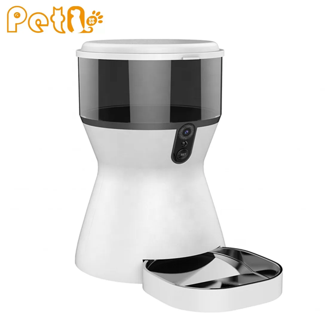 

PetQueue Dog Cat Automatic Pet Feeder 4L Video Style Audio Recording Pet Feeder App Remote Control Electronic Timed Dispenser