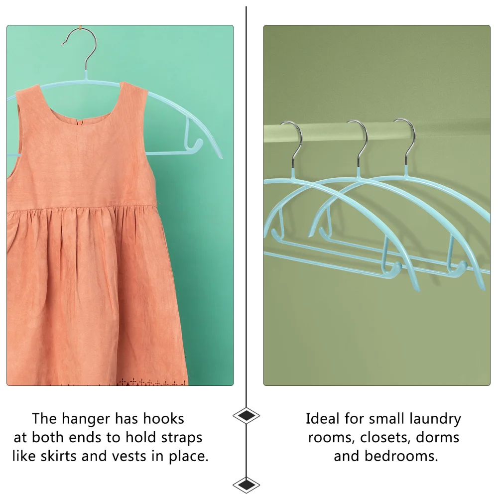 

10Pcs Semicircle Clothes Hanger Skid-proof Hanger Muitipurpose Traceless Hangers