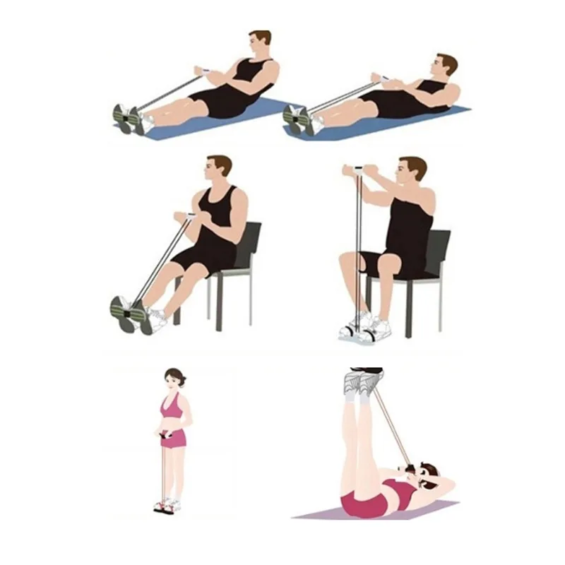 Эспандер для похудения фитнес оборудование снижения веса латексная веревка