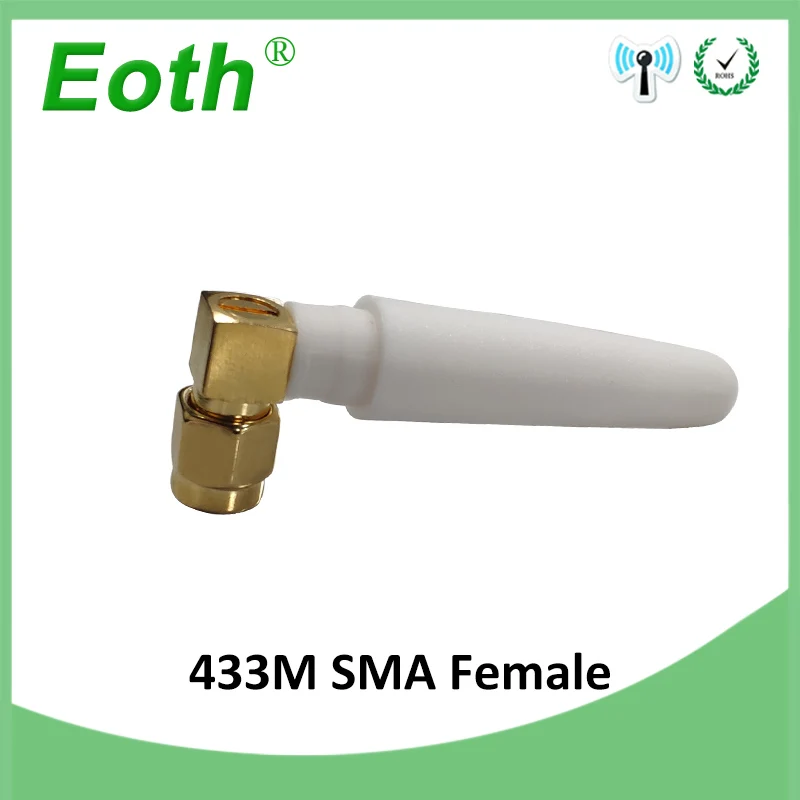 EOTH 10pcs 433mhz antenna 2~3dbi sma female lora antene pbx iot module lorawan signal receiver antena high gain