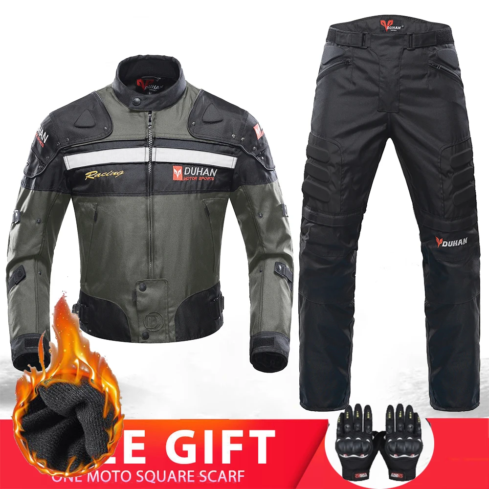 Motorcycle Jacket Protective Gear Winter Men Cold-proof Motorcycle Racing Suit Chaqueta Moto Hombre Hip Protector Moto Clothing