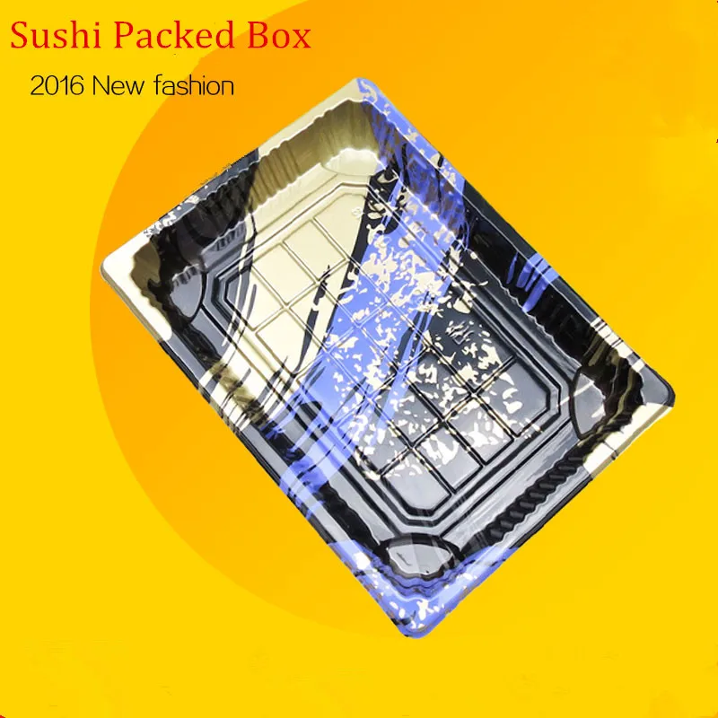 Упаковочные коробки для суши с цветочным принтом биоразлагаемые пластиковые