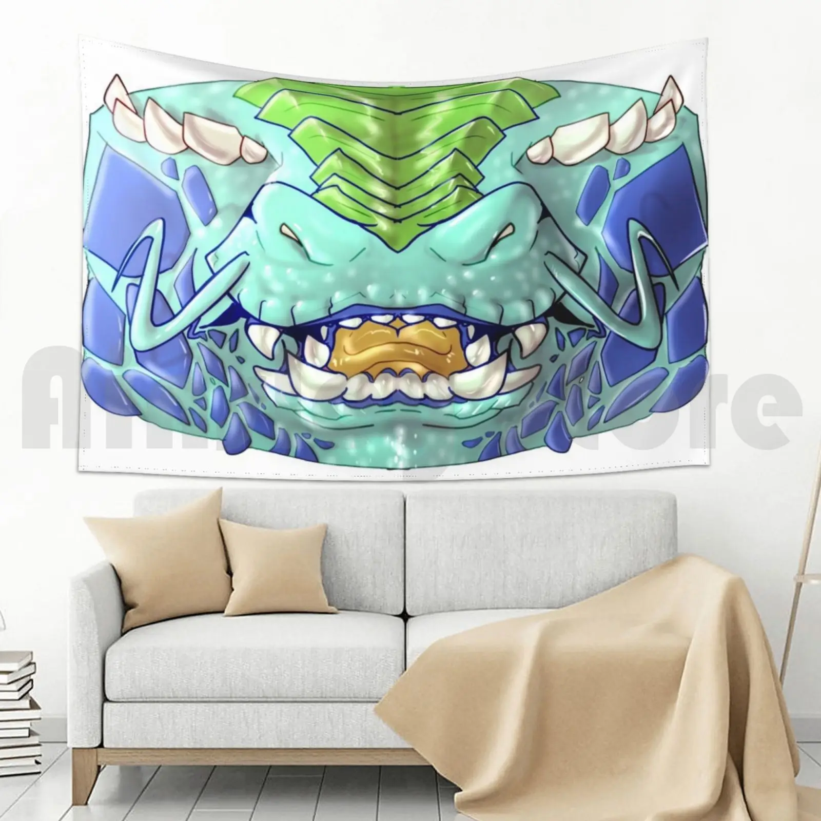 Гобелен под заказ с животными-дракон синий дракон Wyrm ящерица рептилии - купить по