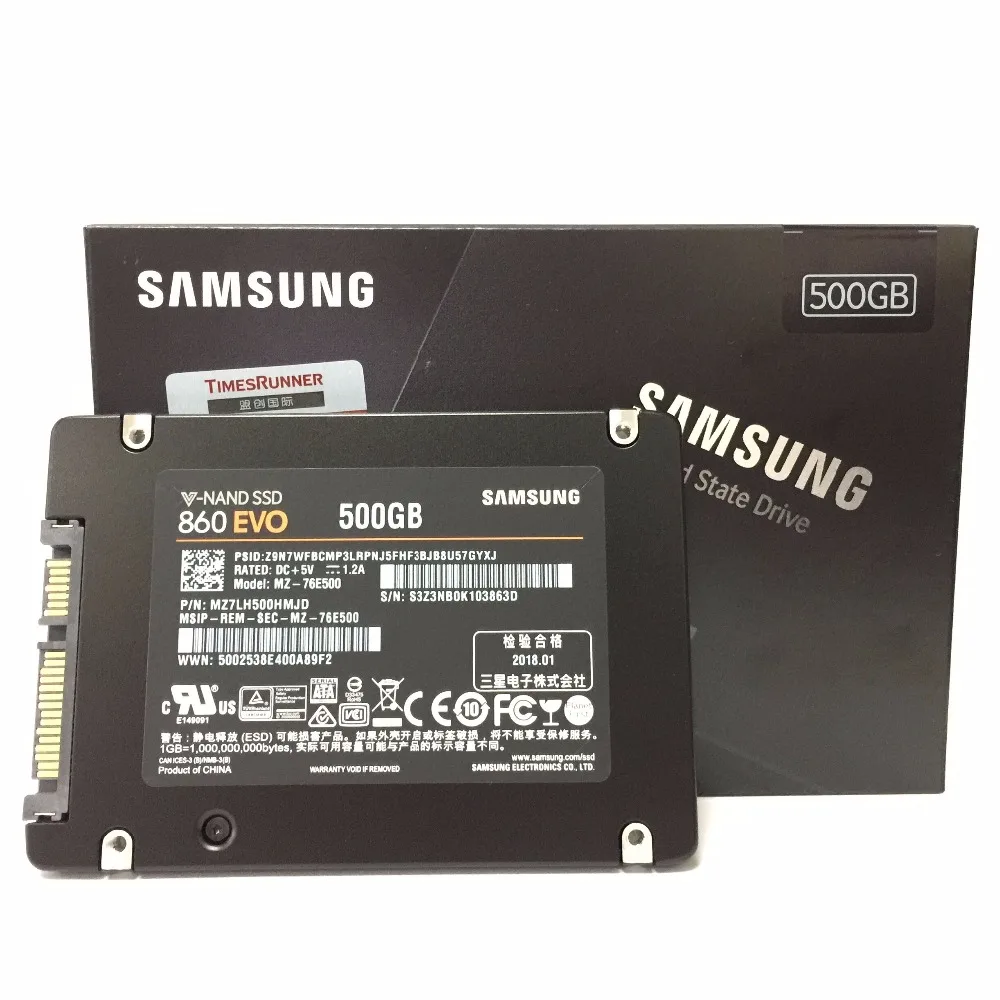 SAMSUNG PC 250 ГБ 500 1 ТБ 860 EVO SSD SATAIII 860EVO 250G 500G настольных SATA3 2 5 Внутренние твердотельные