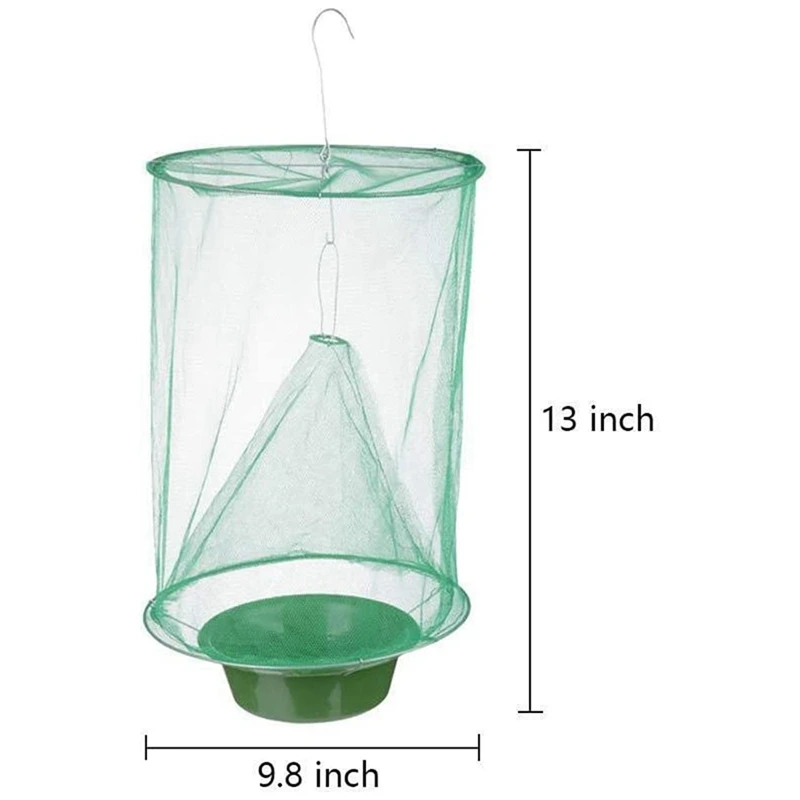 

2 PCS Ranch Fly Trap with Solar Pool-Ionizer,Copper Silver Ion Swimming Pool Purifier Water Purifier