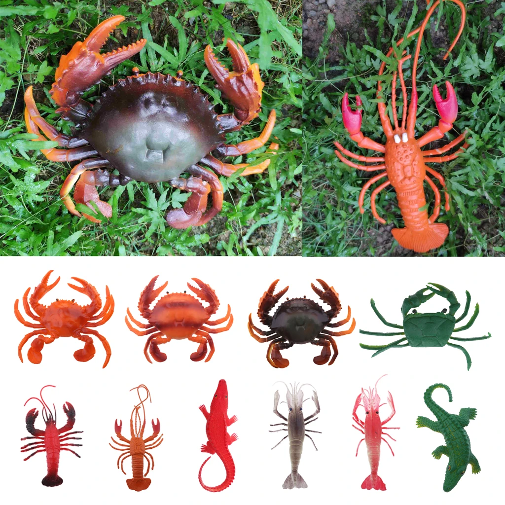 

Аквариум пластиковый Аквариум Искусственный Омар орнамент ПВХ пластик яркий Омар поддельный Краб модель животных украшение