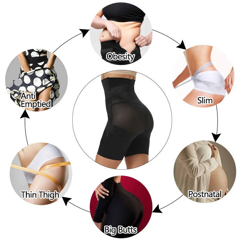 Для женщин Body Shaper животик Управление шорты под юбки Высокая Талия формирующее