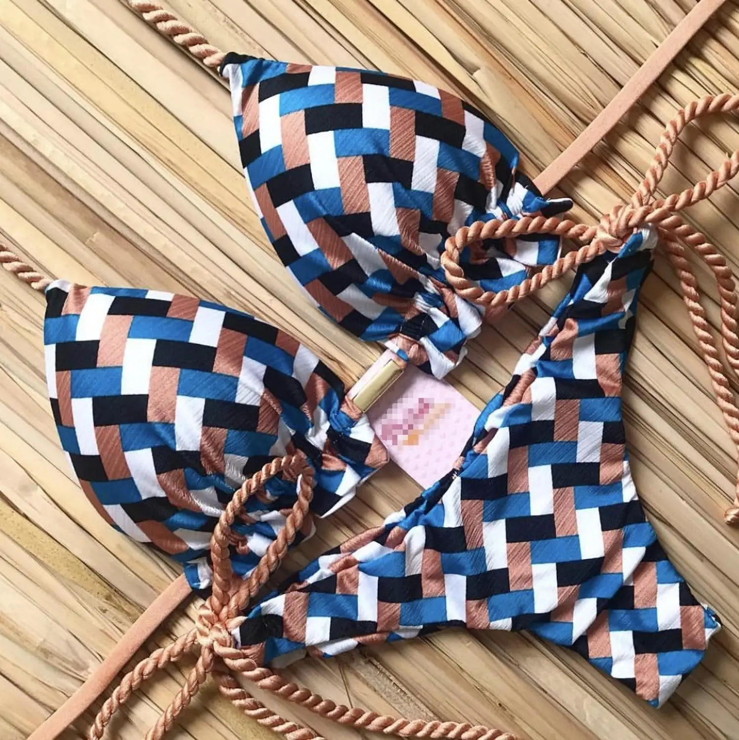 Плавание одежда Для женщин костюм 2020 сексуальный принт комплект бикини