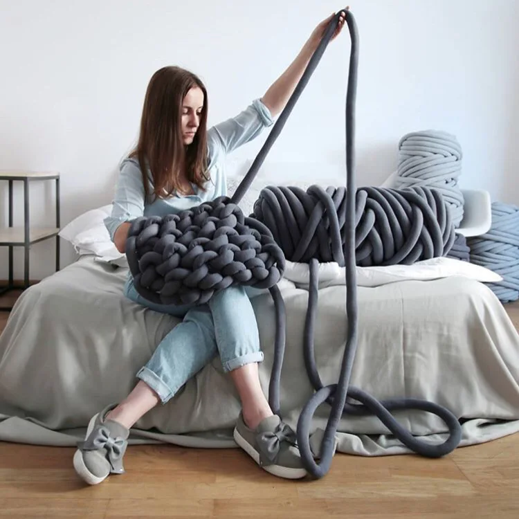 Очень толстая Натуральная шерсть массивная пряжа сделай сам громоздкое