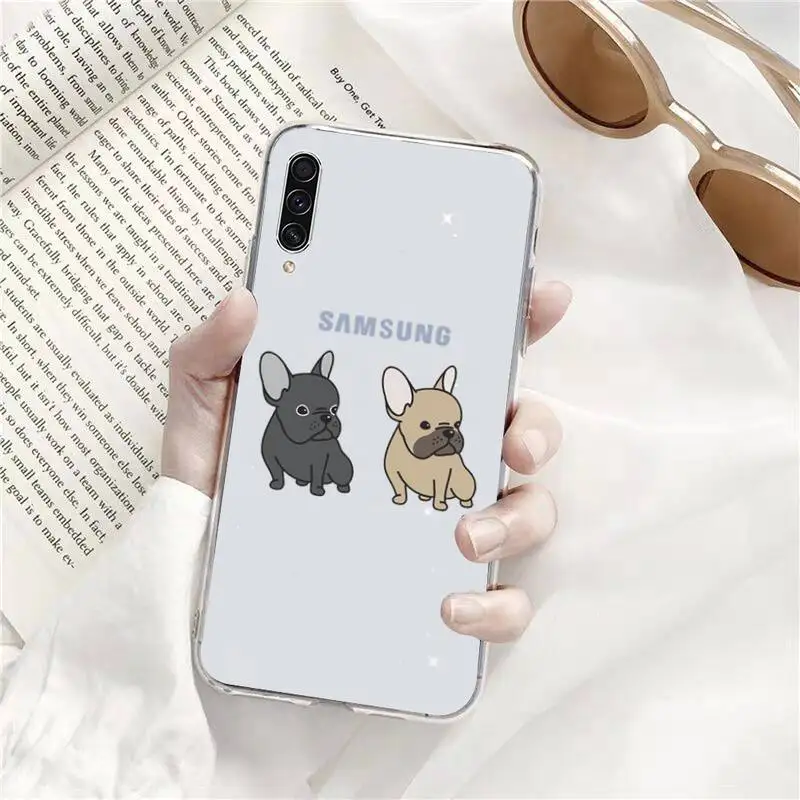 

French bulldog pet Phone Case Transparent for Samsung A71 S9 10 20 HUAWEI p30 40 honor 10i 8x xiaomi note 8 Pro 10t 11