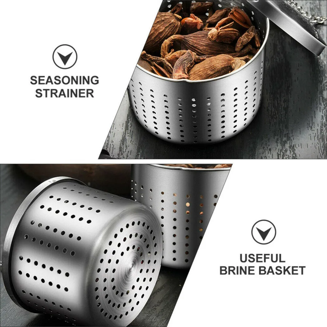 

.8*4cm Sieve Ball Grain Pot Infuser Kitchen Loose Leaf Stainless Steel