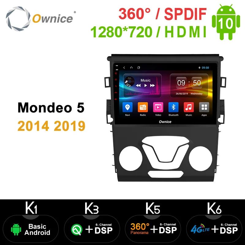 Ownice k3 k5 k6 Android 9 0 Восьмиядерный Автомобильный GPS dvd плеер для FORD MONDEO 2013 2014 2015 2016 2017
