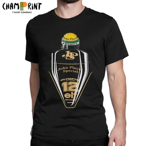 Ayrton Senna Team John Player T-Shirts for Men Humor Cotton Tee Shirt O Neck Short Sleeve T Shirt Unique Clothing