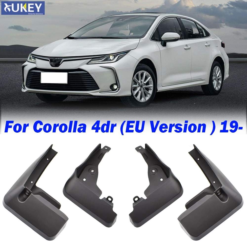 

4Pcs/Set Car Mud Flaps Front Rear Mudguards For Toyota Corolla E210 4dr Saloon Sedan 2019 2020 Splash Guards Fender Mudflaps