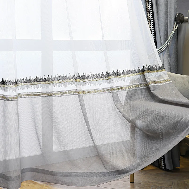 Занавески для гостиной столовой спальни новые светлые роскошные Современные