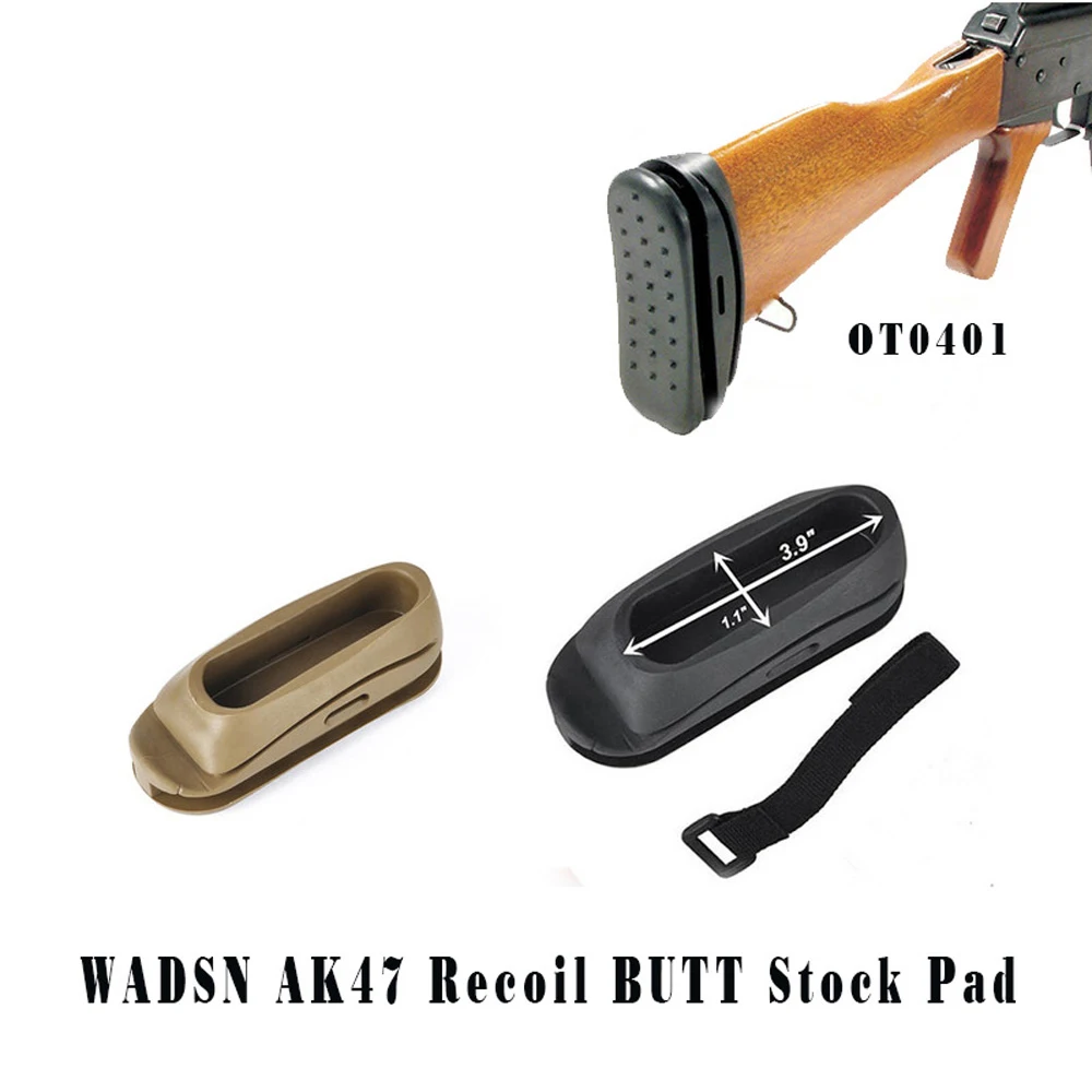 Тактический Страйкбол Тактический противоударный резиновый АК сток Pad AK47 Recoil BUTT сток Pad Пейнтбол винтовка пистолет аксессуары MP05003