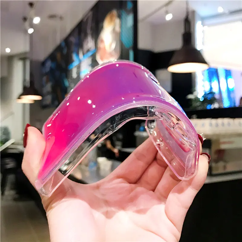 Светящийся чехол с неоновым песком для samsung Galaxy S8 S9 S10 Plus S10E Note 8 9 Note10 Pro + жидкий