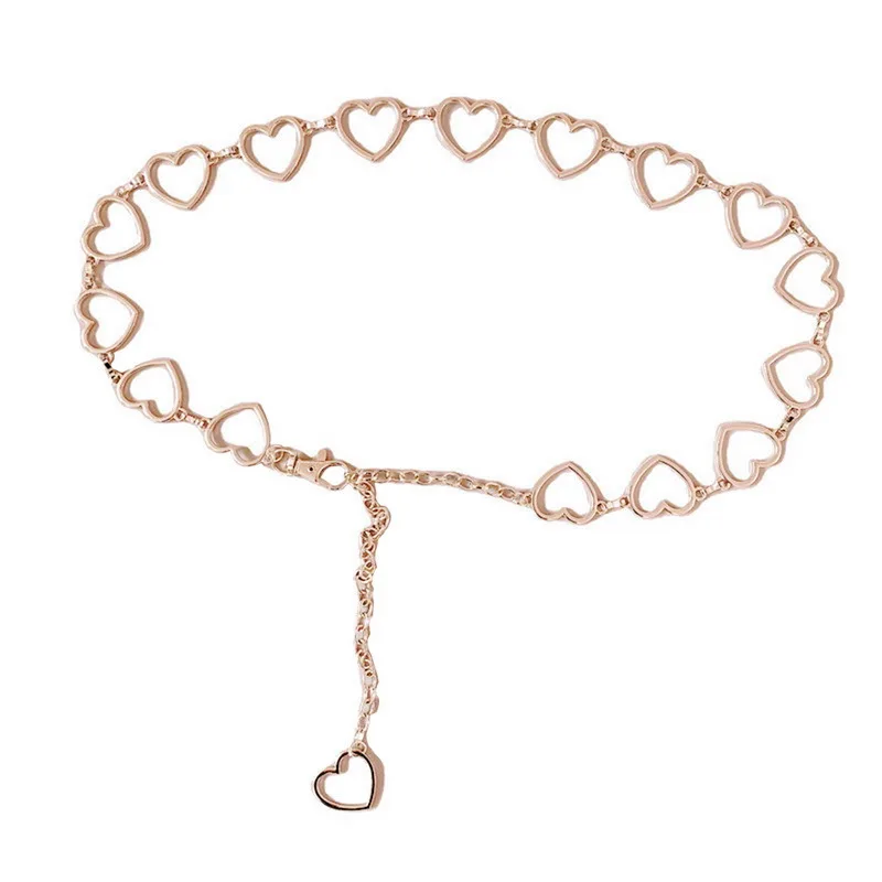 

105cm Waistband Pants Classic Waist Chain Love Heart Hollow Girdle For Women Hip Hop Style Fashion Fine Waist Belts 2021 Trendy