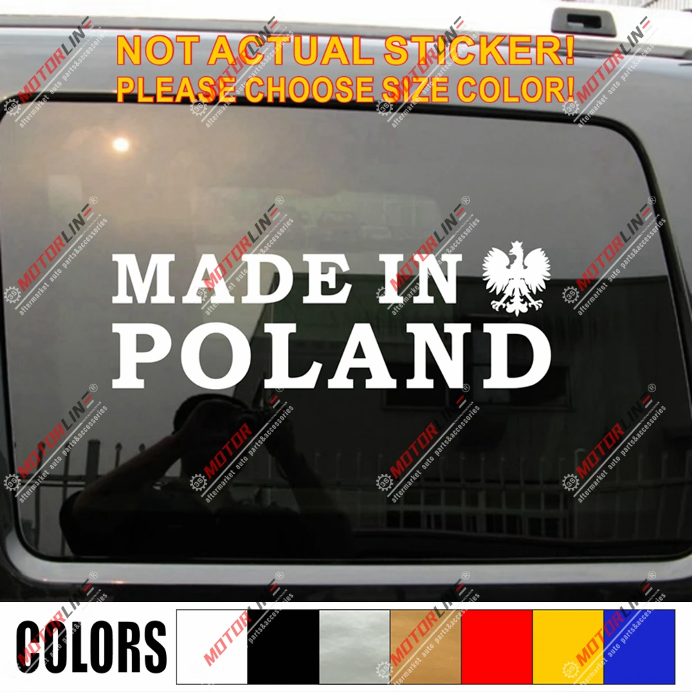 Сделано в Польше Наклейка автомобиля виниловый польский Орел смешной выбор