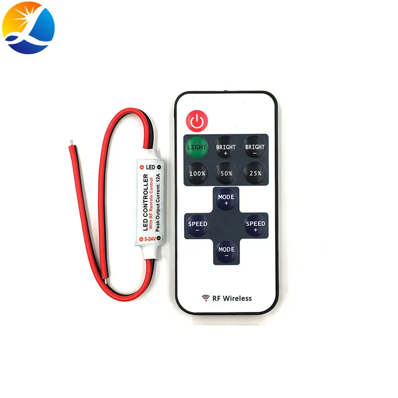 Дропшиппинг 5 24V Мини RF Беспроводной светодиодный Управление 5V 12V LED диммер для