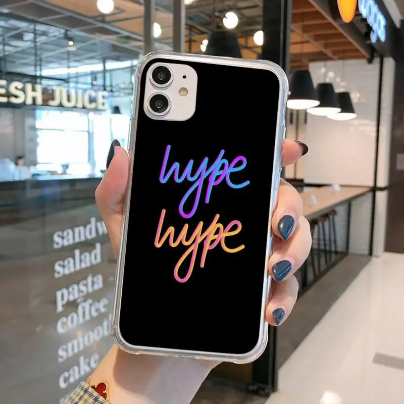 

Hype House Phone Case Transparent for iPhone 11 12 mini pro XS MAX 8 7 6 6S Plus X 5S SE 2020 XR
