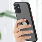 Прозрачный матовый защитный чехол для камеры Oneplus 9 Pro, чехол с магнитным кольцом-держателем, противоударный чехол для Oneplus 8T 6T 7 Pro