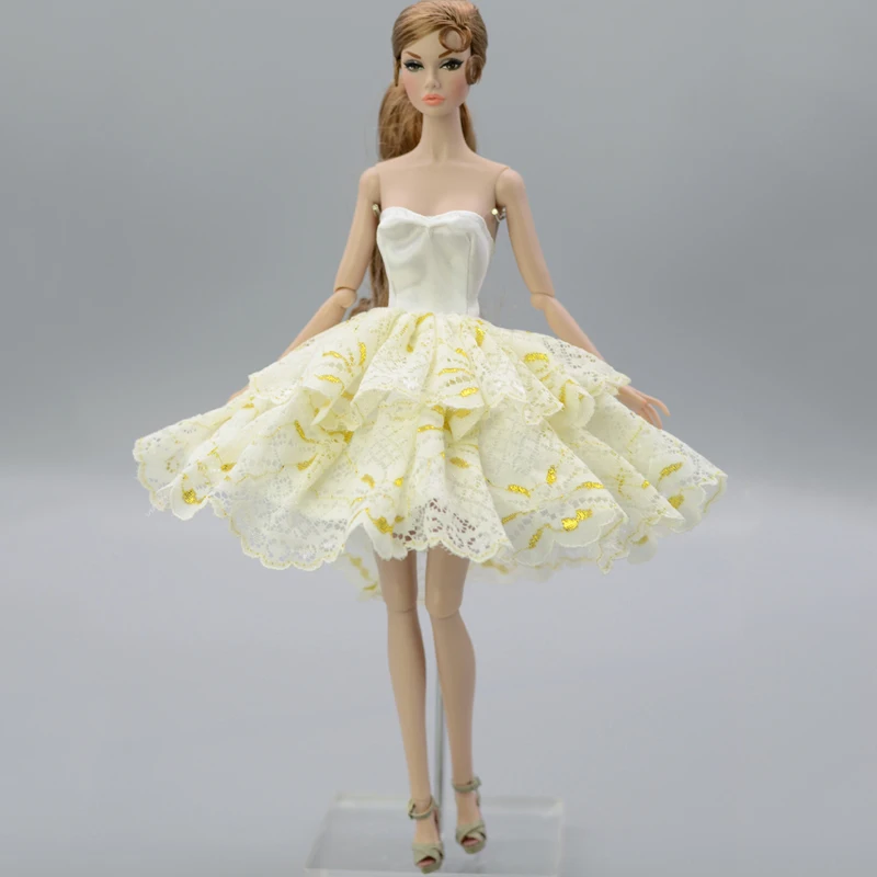 Модное балетное платье пачка для кукол Барби наряды вечерние платья Одежда