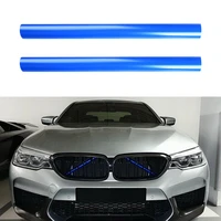 car front grille trim strips for bmw f30 f31 f32 f33 f34 f35 blue support grill bar v brace wrap exterior decoration accessories