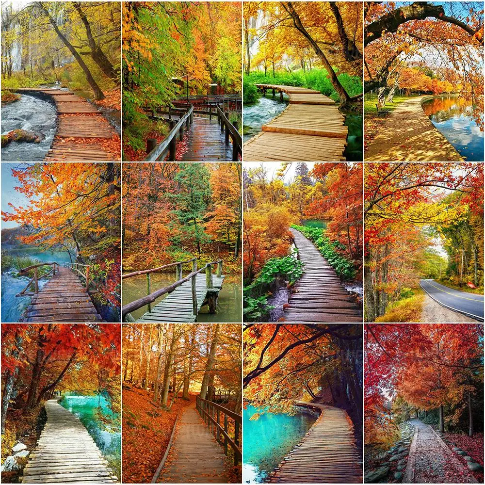 

Наборы для алмазной живописи с золотым пейзажем для взрослых, Осенний пейзаж, 5D алмазная живопись, «сделай сам», вышивка, Полная работа, дома...