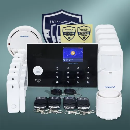 

HOMSECUR Wireless 4G/3G/GSM WIFI Home Security Alarm System+IOS/Android APP