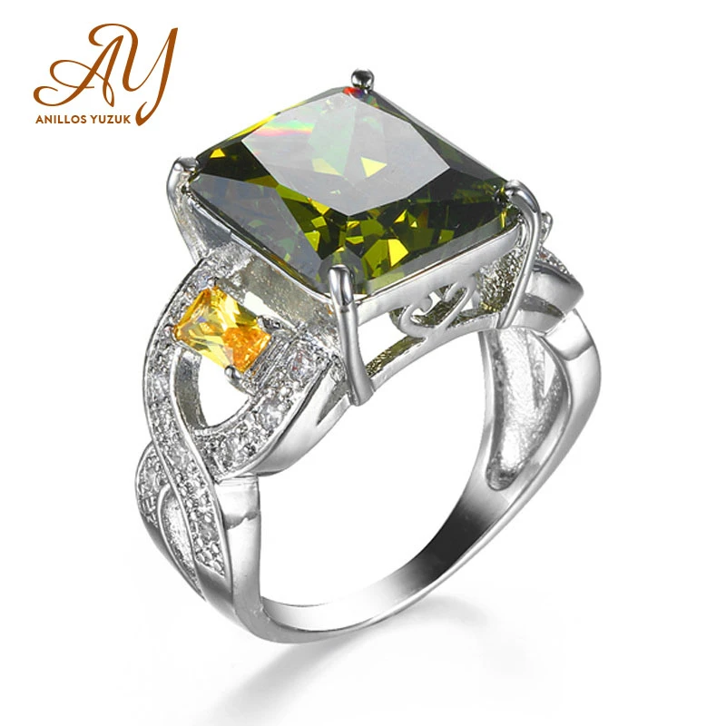 

Женское кольцо с мистическим топазом Anillos Yuzuk, серебряное кольцо 925 пробы 925 пробы, ювелирные изделия