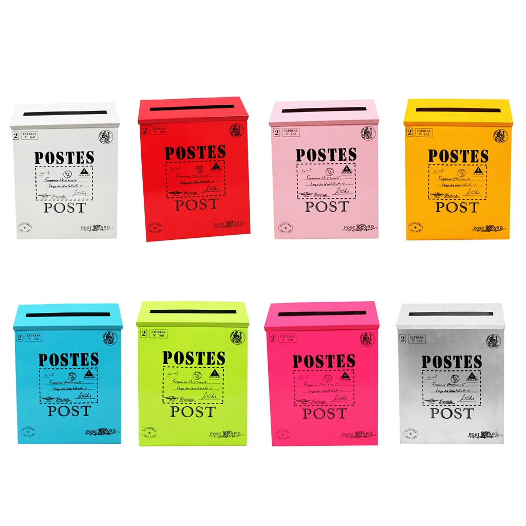 Водонепроницаемый уличный металлический почтовый ящик для писем настенный