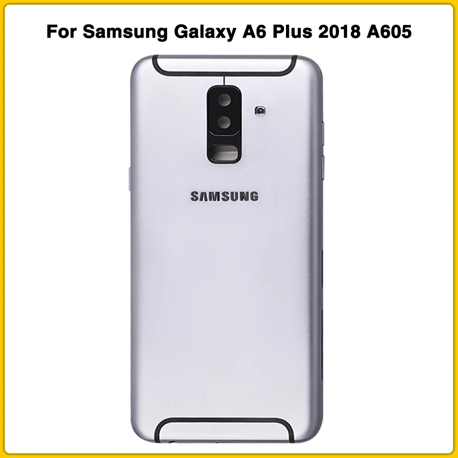 Новый чехол A6 + Корпус для Samsung Galaxy Plus 2018 A605 задняя крышка батареи с