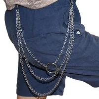 trendy jewelry jean wallet chain waist punk hook trousers pant belt chain jewelry keychain pant key chain