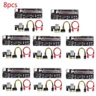 Ver009 Usb 3.0 Pci-E Райзер Ver 009S Express1X to16X Райзер адаптер карта Sata от 15Pin до 6 Pin кабель питания для видеокарты