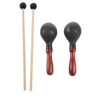1pair bell mallets glockenspiel sticks rubber mallet percussion 1pair maracas shakers rattles sand hammer percussion