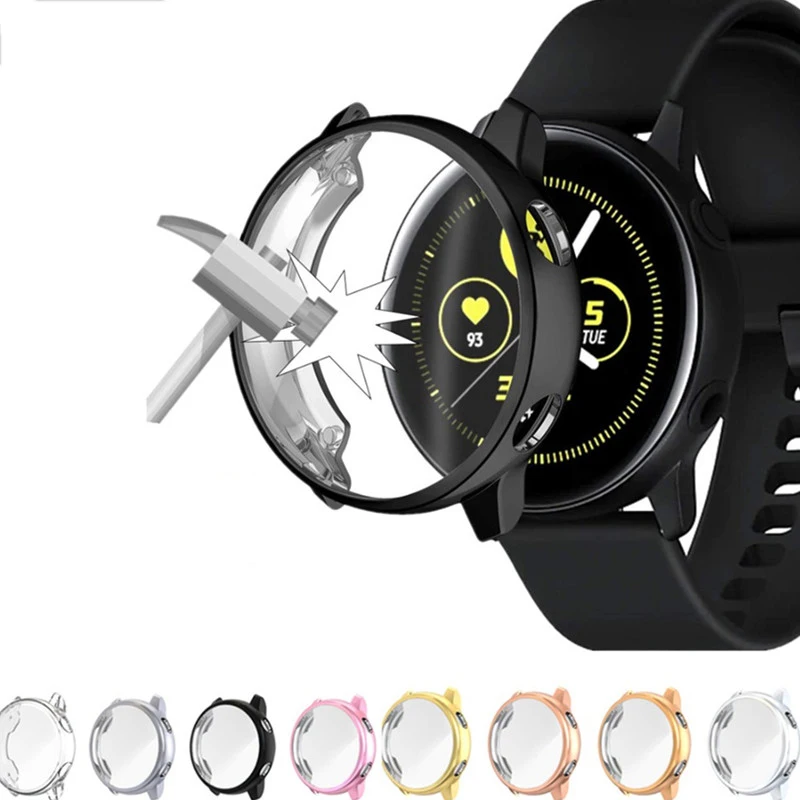 

Чехол для Galaxy watch Active, силиконовый чехол-бампер для активных часов Samsung galaxy watch