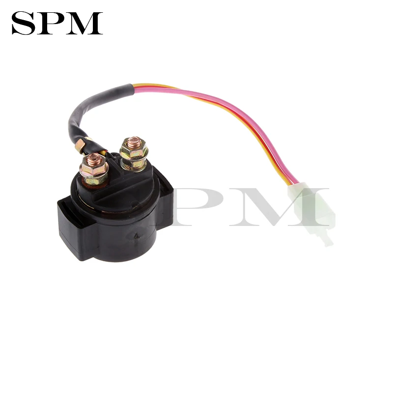 Черное соленоидное реле стартера 12 В для велосипеда питбайка ATV E Bike Go