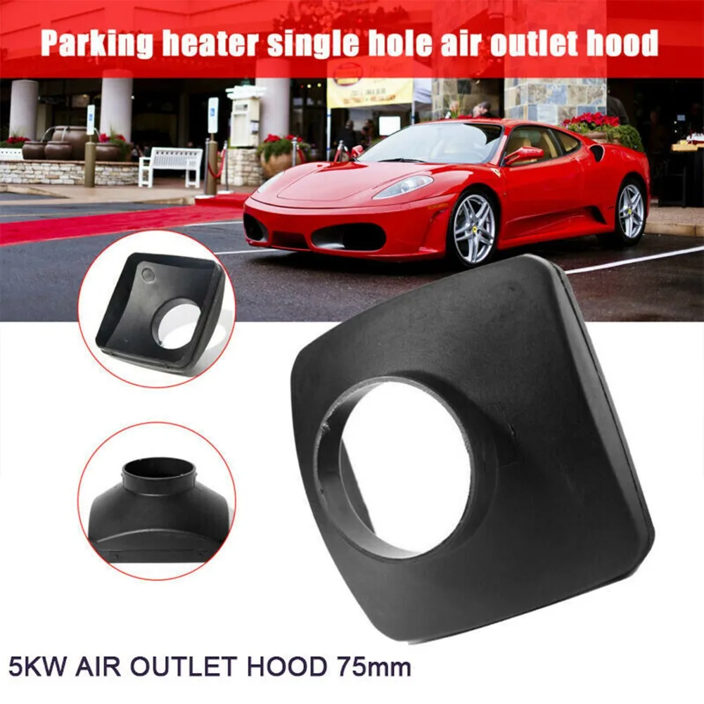 

Black Single Hole Outlet 75mm Cover For Air Diesel Parking Heater Trucks Heater Application For Webasto And Another Heater